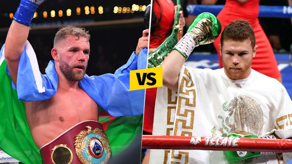 Billy Joe Saunders & Canelo Álvarez (Foto Cortesía)