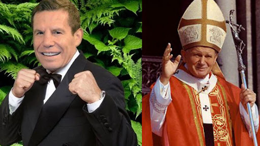 Julio César Chávez & Juan Pablo II (Foto Cortesía)