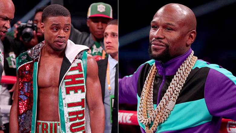 Errol Spence & Floyd Mayweather (Foto Cortesía)
