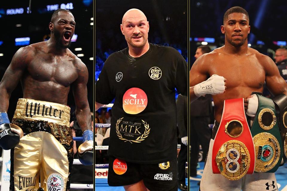 Deontay Wilder, Tyson Fury & Anthony Joshua (Foto Cortesía)