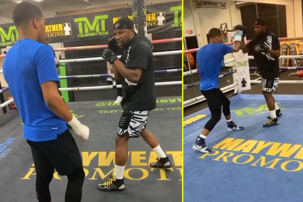 Devin Haney & Floyd Mayweather (Foto Cortesía)