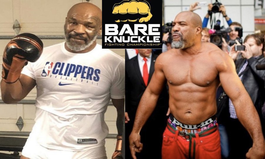 Mike Tyson & Shannon Briggs (Foto Cortesía)