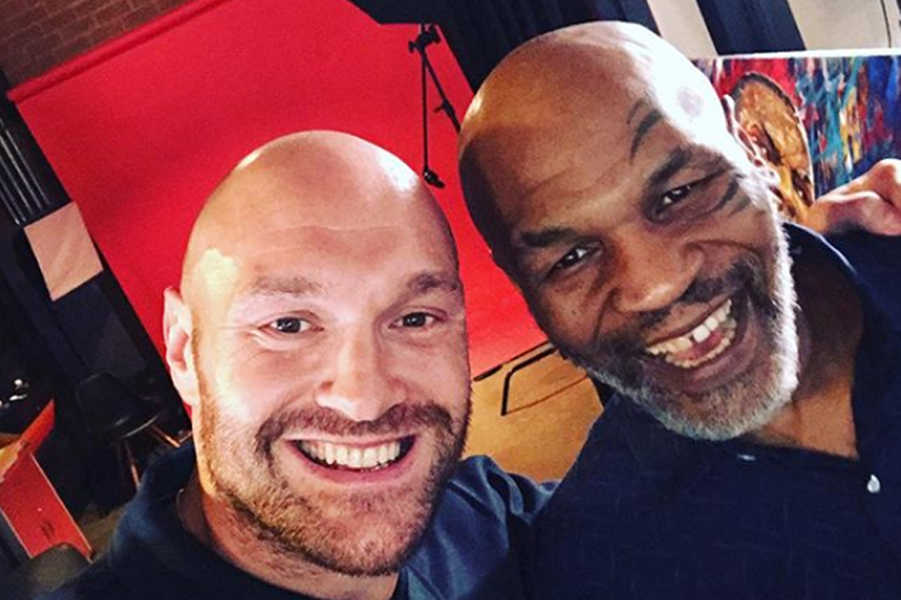 Tyson Fury & Mike Tyson (Foto Cortesía)