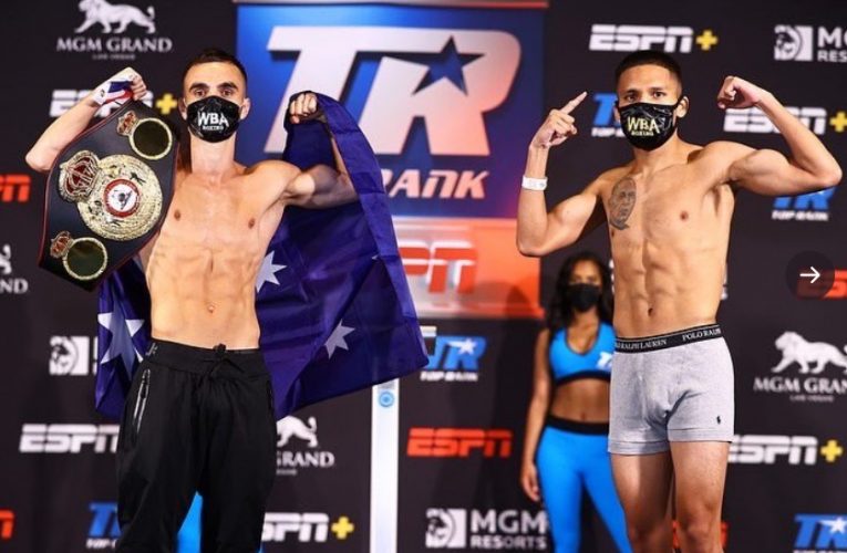 PESAJE OFICIAL: ANDREW MOLONEY VS JOSHUA FRANCO
