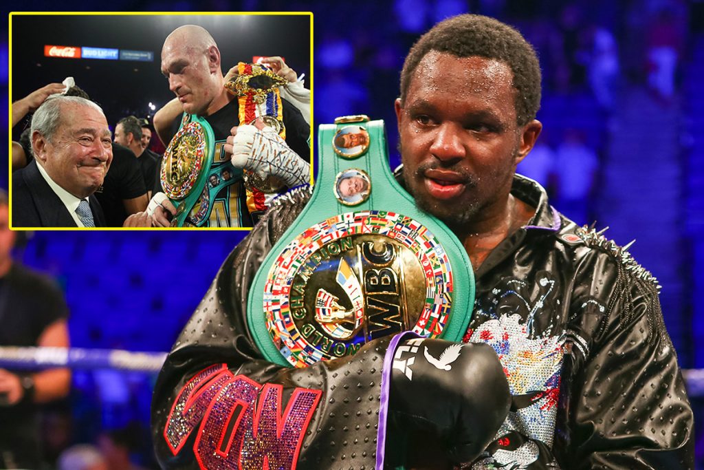 Bob Arum, Tyson Fury & Dillian Whyte (Foto Cortesía)