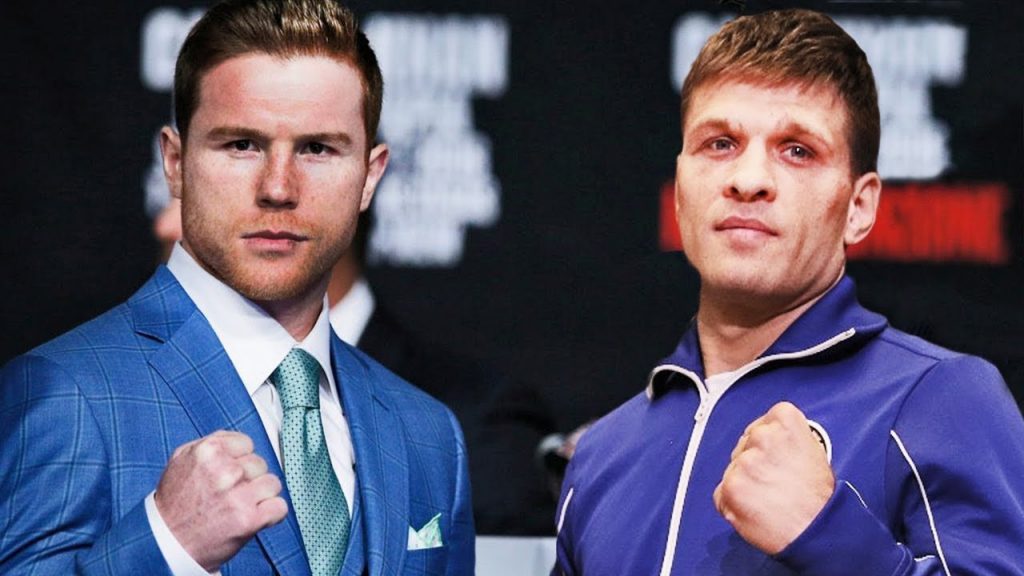 Canelo Álvarez & Sergiy Derevyanchenko (Foto Cortesía)