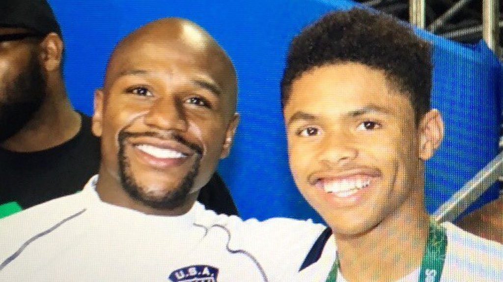 Floyd Mayweather & Shakur Stevenson (Foto Cortesía)
