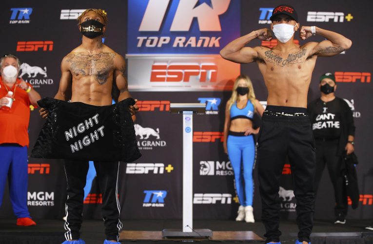 PESAJE OFICIAL: JOSHUA GREER JR VS MIKE PLANIA