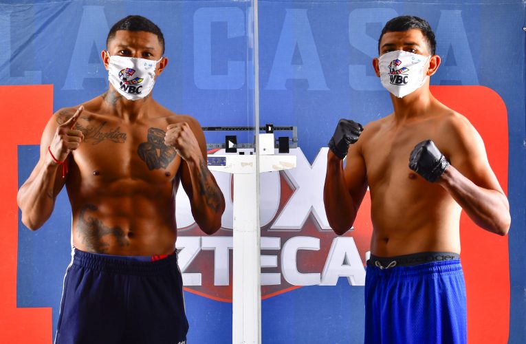 PESAJE OFICIAL: MIGUEL BERCHELT VS ELEAZAR VALENZUELA