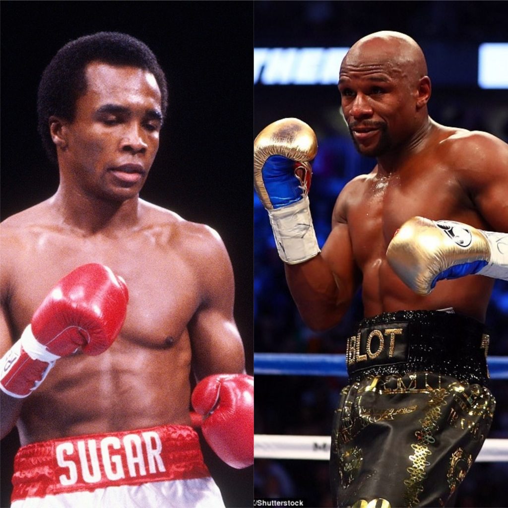 Sugar Ray Leonard & Floyd Mayweather (Foto Cortesía)
