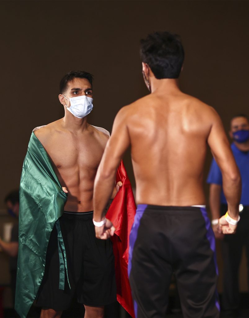 Jose_Zepeda_vs_Kendo_Castaneda_faceoff (Mikey Williams Top Rank)