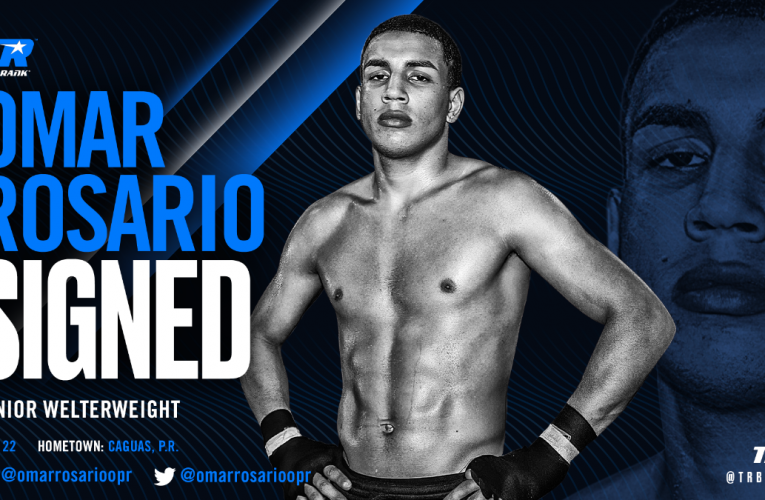 PROSPECTO BORICUA OMAR ROSARIO FIRMA CON TOP RANK