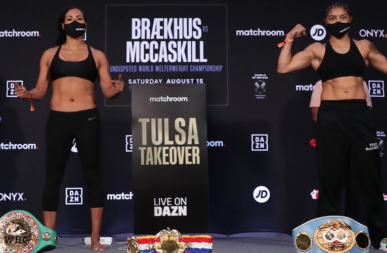 PESAJE OFICIAL: CECILIA BRAEKHUS VS JESSICA MCCASKILL