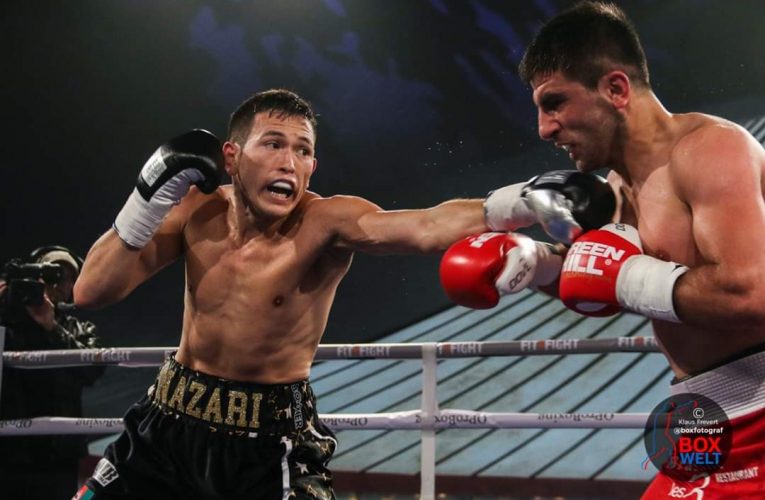 INVICTO JAMSHID NAZARI FIRMA CON DRAGON FIRE BOXING