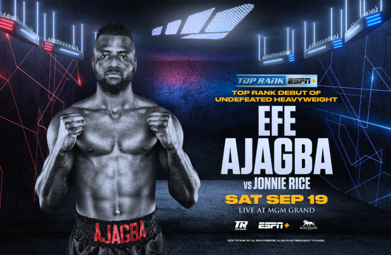 EFE AJAGBA REGRESA A LA ACCIÓN ESTE SÁBADO: AMENAZA EN LOS PESOS PESADOS