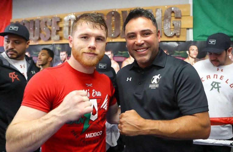 Oscar De La Hoya asegura volverá a trabajar con el Canelo Álvarez