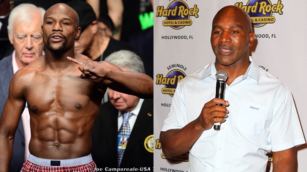 Floyd Mayweather & Evander Holyfield (Foto Cortesía)