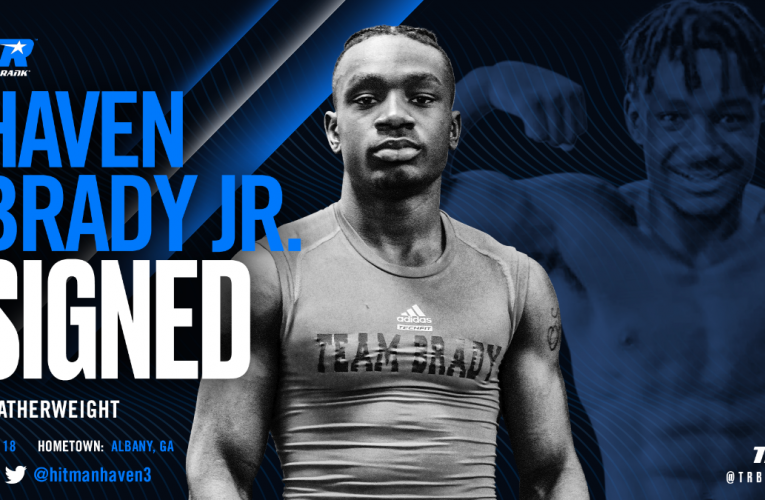 TOP RANK FIRMA A PROSPECTO HAVEN BRADY JR