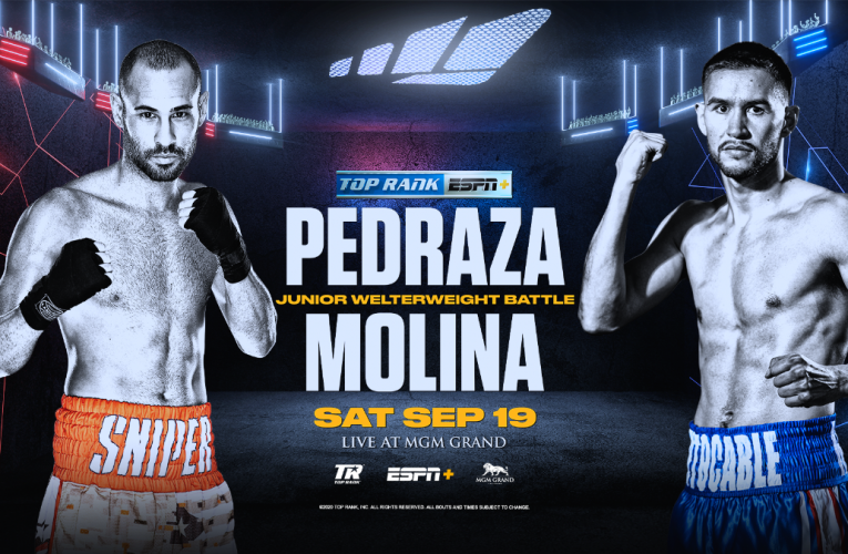 JOSÉ ‘SNIPER’ PEDRAZA VS JAVIER MOLINA ESTE SÁBADO