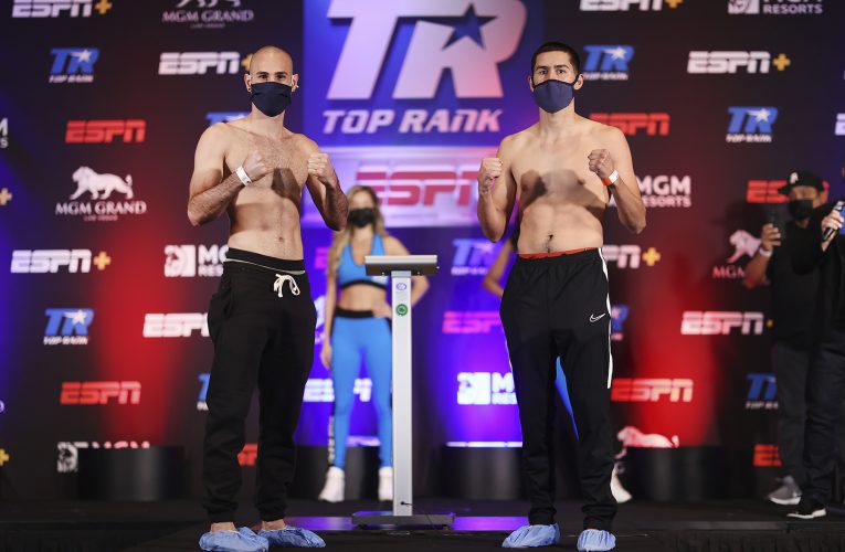 PESAJE OFICIAL: JOSÉ ‘SNIPER’ PEDRAZA VS JAVIER MOLINA