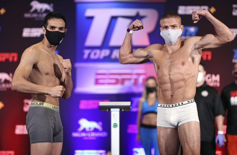 PESAJE OFICIAL: JOSÉ ZEPEDA VS IVÁN BARANCHYK
