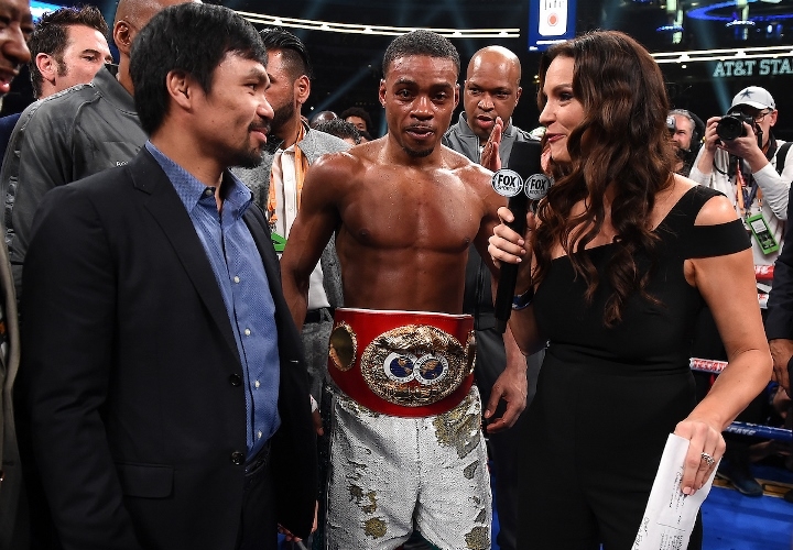 Errol Spence Jr., Heidi Androl,Manny Pacquiao