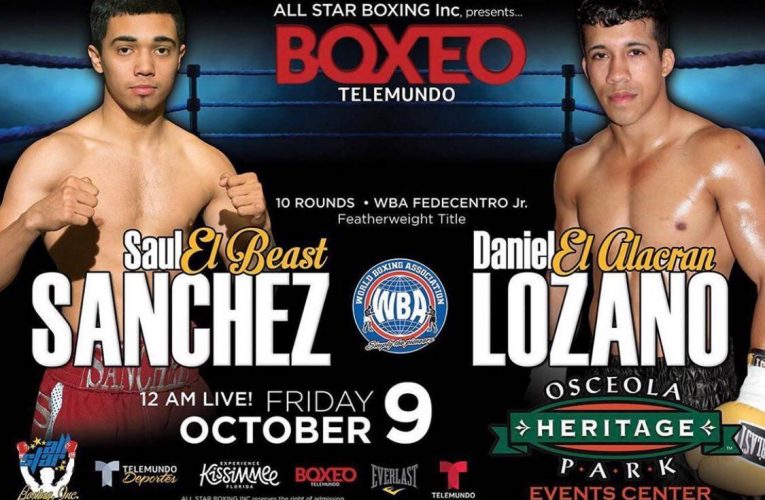 SAÚL SÁNCHEZ Y DANIEL LOZANO TENDRÁN GUERRA EN FLORIDA ESTE VIERNES