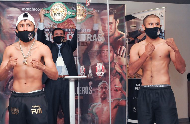 PESAJE OFICIAL: ‘REY’ MARTÍNEZ VS MOISÉS CALLEROS