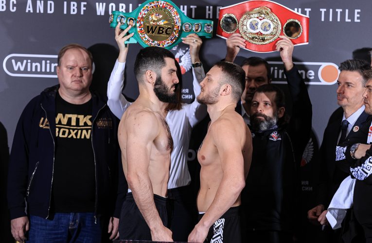 PESAJE OFICIAL: Artur Beterbiev vs Adam Deines
