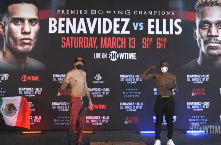 PESAJE OFICIAL: David Benavidez vs Ronald Ellis