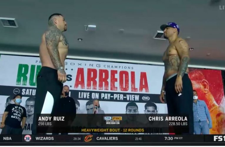 Pesaje Oficial: Andy Ruíz Jr vs Chris Arreola