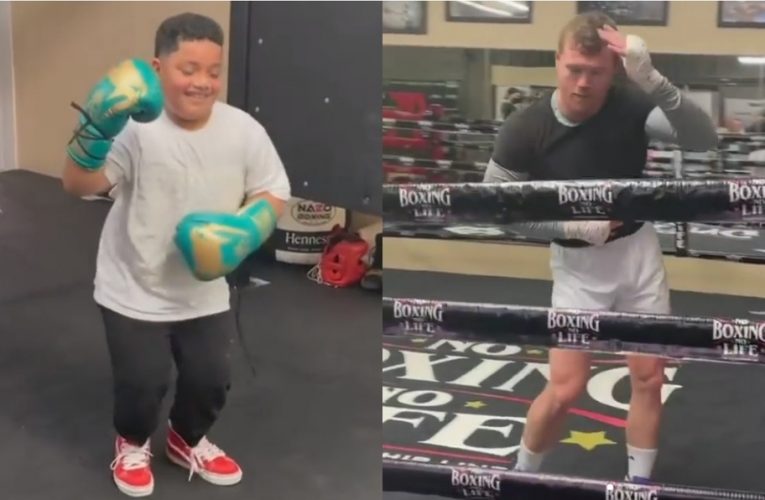 Canelo Álvarez en duelo de salsa contra el hijo de Andy Ruíz