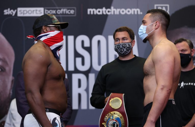 PESAJE OFICIAL: Chisora vs Parker, Eubank Jr vs Morrison, Bivol vs Richards