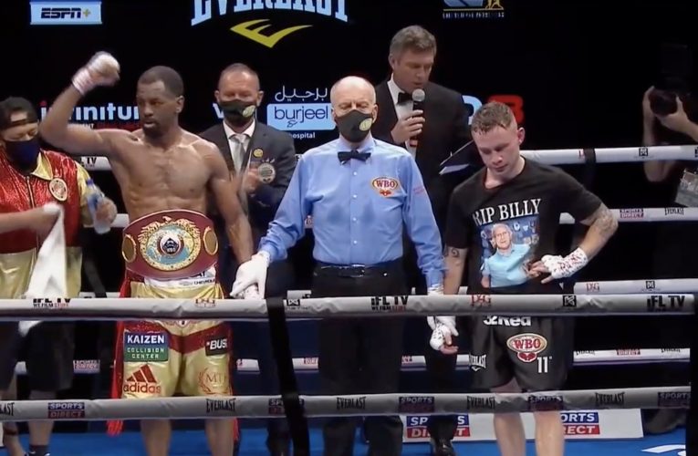 Jamel Herring derrota y envía al retiro a Carl Frampton