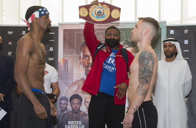 PESAJE OFICIAL: Jamel Herring vs Carl Frampton