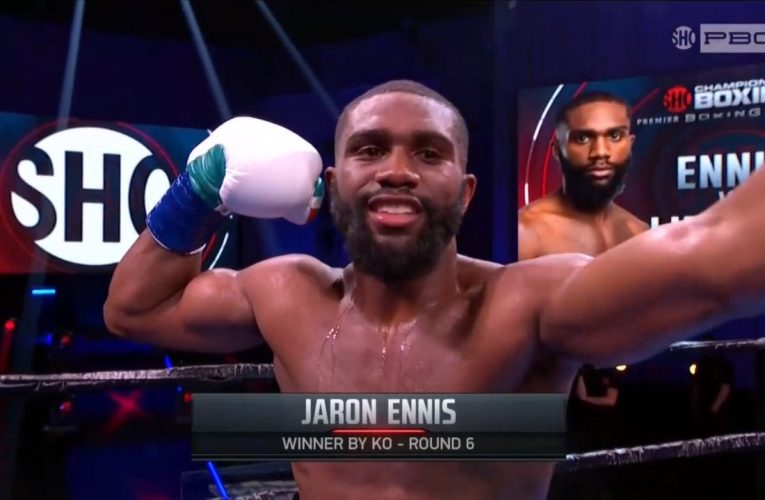 Jaron Ennis simplemente destruyó a Sergey Lipinets