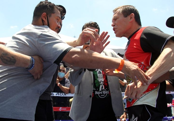 Julio César Chávez y Héctor Camacho casi se van a las trompadas