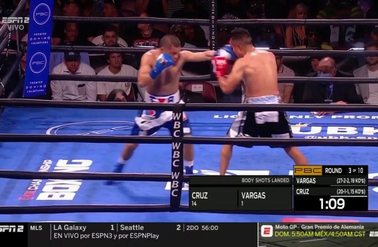 Isaac ‘Pitbull’ Cruz venció en gran pelea al Bandido Vargas