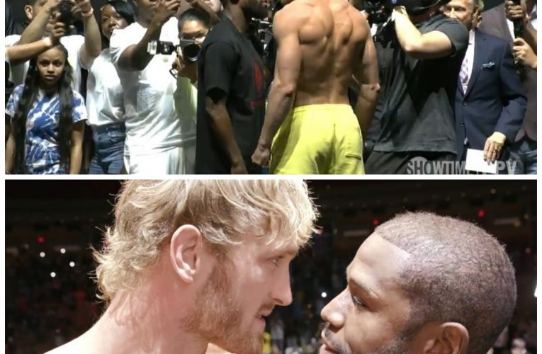 Floyd Mayweather y Logan Paul en peso y listos para pelear mañana en Miami